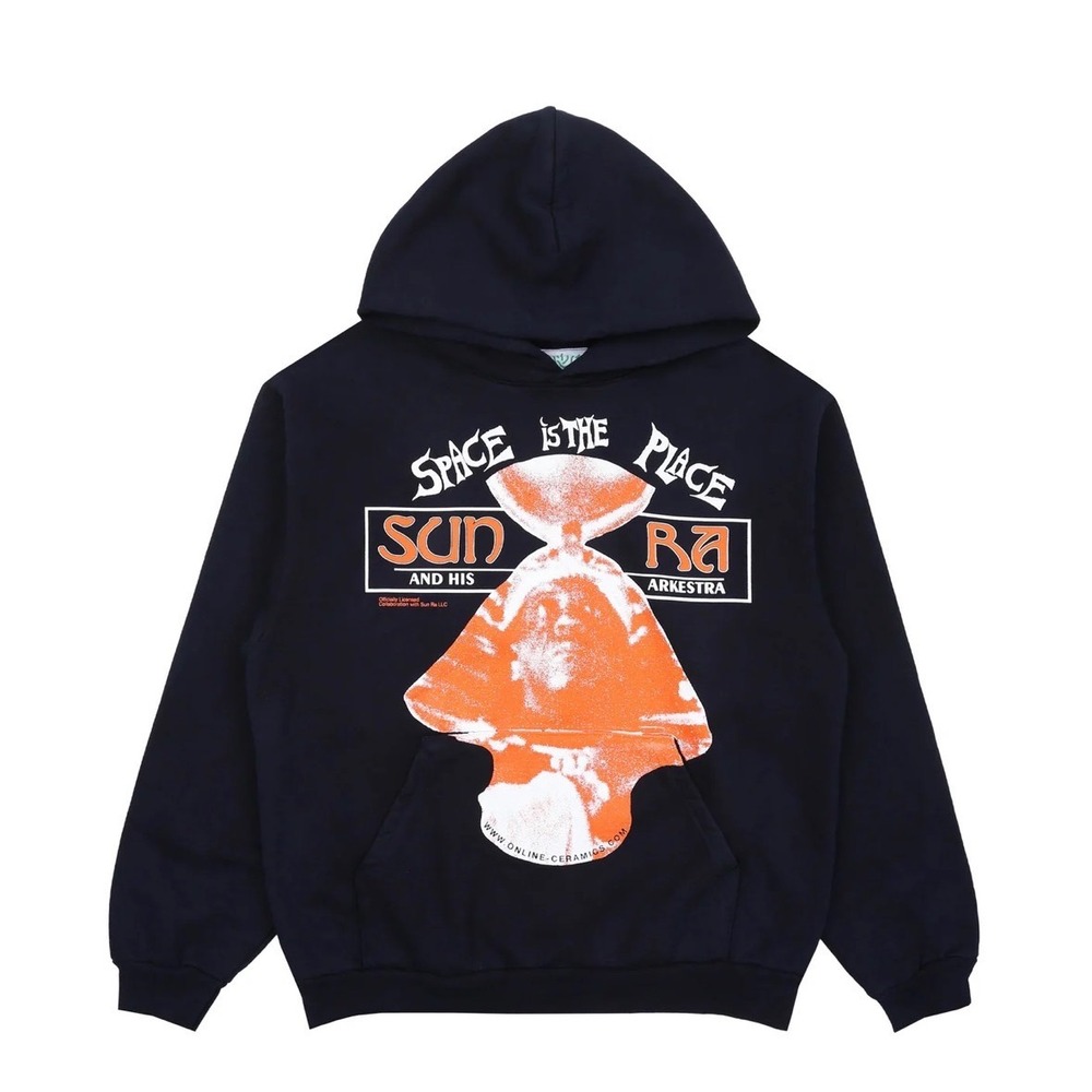Online Ceramics Sun Ra Space Is The Place‎ Hoodie Navy Blue Mens Small NEW